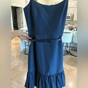 Kate Spade Midnight Blue Bow Belt NWT Kate Spade New York Skinny Bow Belt - Blue - Size M  main image 4